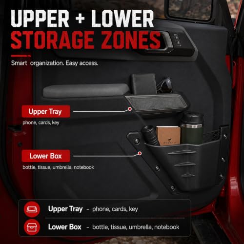 Mabett Front Door Organizer Set for 2021-2026 Ford Bronco - Product Imagery
