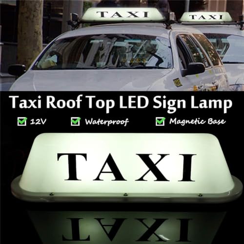DC12V LED TAXI Sign Cab Roof Top Car Super Bright Light Lamp - Product Imagery