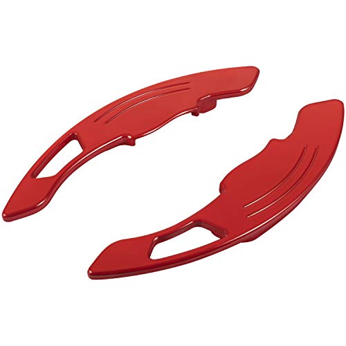 Red Sports Aluminum Steering Wheel Paddle Shifter Extension - Product Imagery