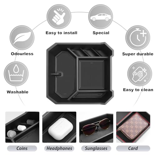 SKTU 2024 2025 2026 Tesla Cybertruck Center Console Organizer - Product Imagery