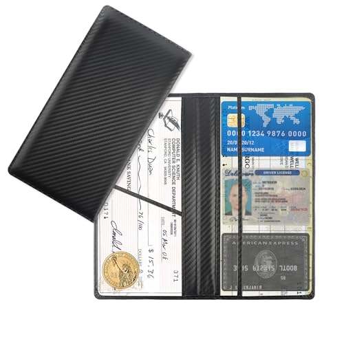 Car Registration and Insurance Holder,PU Leather Car Glove Box - Product Imagery