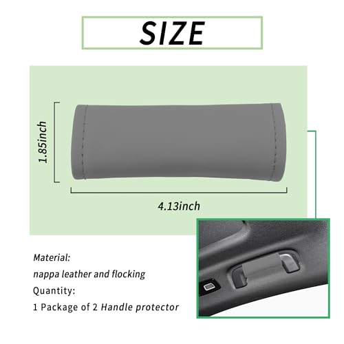 carleef 2PCS Leather Inside Car Door Handle Protector,Colorful - Product Imagery