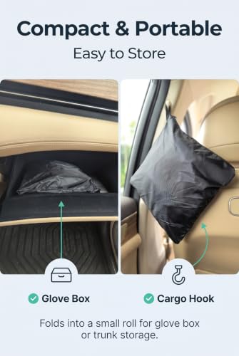 2 PCS Front Car Seat Protector, Waterproof Sweat Resistant Car - Product Imagery
