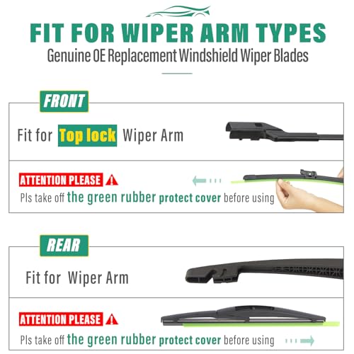 WINDSMILE Windshield Wiper Blades Replacement for Honda CRV CR-V - Product Imagery