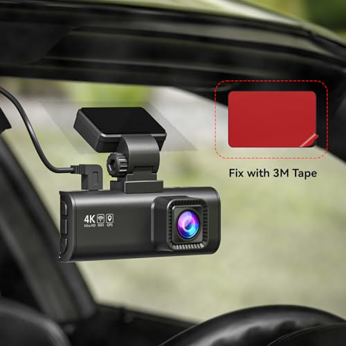 REDTIGER Adhesive and Electrostatic Stickers for Dash Cam - Product Imagery
