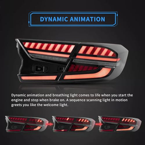 VLAND Led Tail Lights Compatible with Honda Accord 10th Gen - Product Imagery