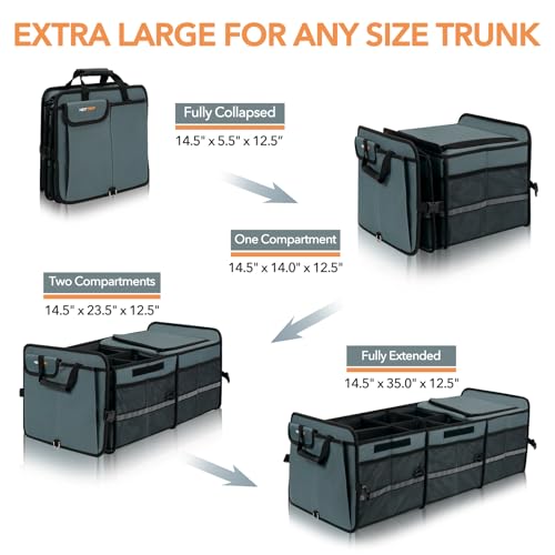 HEYTRIP Large Trunk Organizer with Built-in Leakproof Cooler - Product Imagery