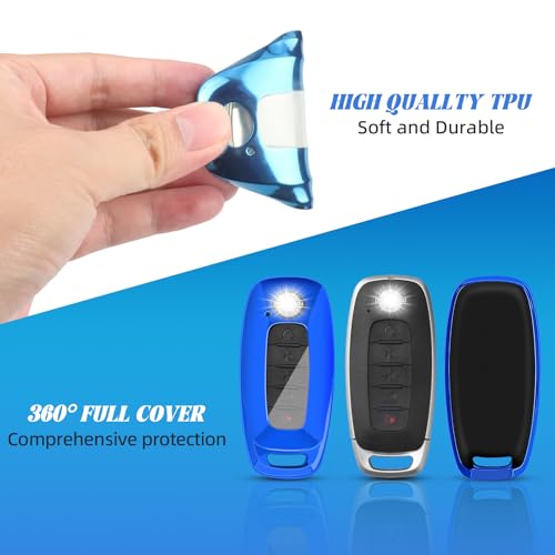 MILD EAST for Nissan Key Fob Cover with Keychain, 3 4 5-Button - Product Imagery