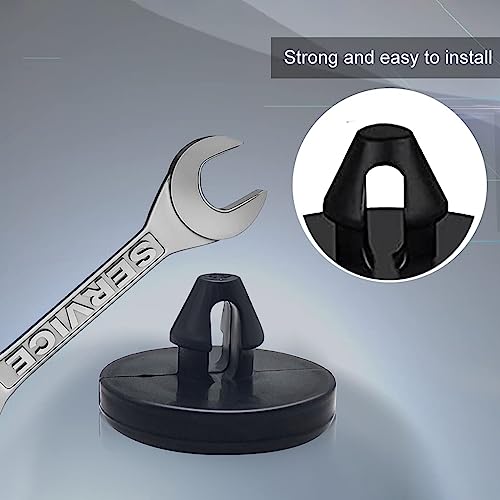 Ajxn 4 PCS Brake Pedal Pad and Light Switch Stopper - Black - Product Imagery