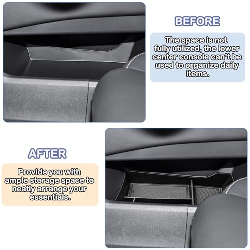 Lower Center Console Organizer for Nissan Rogue 2021-2026 - Product Imagery