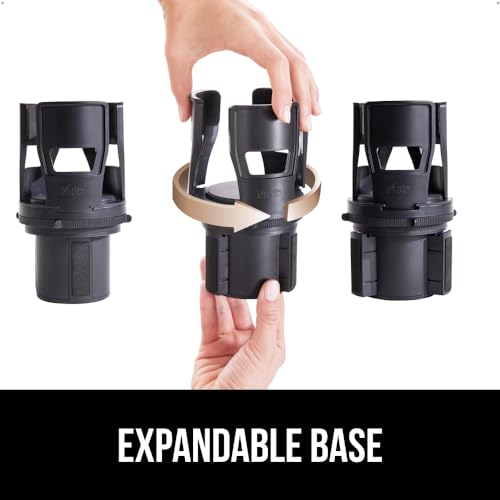 GORILLA GRIP Patent Pending Adjustable Car Cup Holder Expander, - Product Imagery
