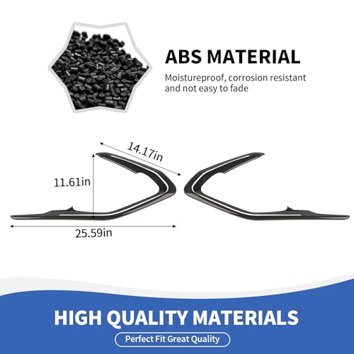 RAZPOY Carbon Fiber Inner Door Panel Trim Fit for Chevy Camaro - Product Imagery