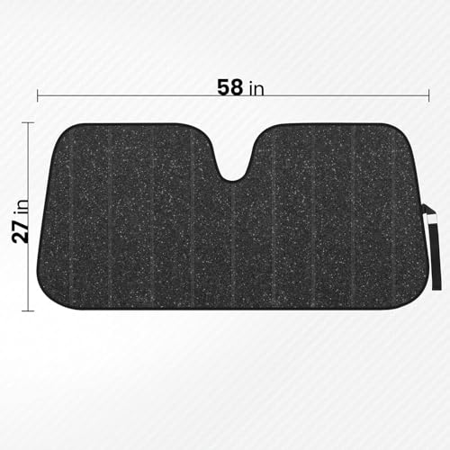 BDK-AS-2511 Front Windshield Shade-Accordion Folding Auto - Product Imagery