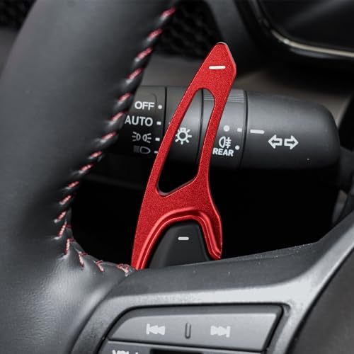 Thenice Paddle Shifters Extension for Honda Civic 2022-2026 -Red - Product Imagery