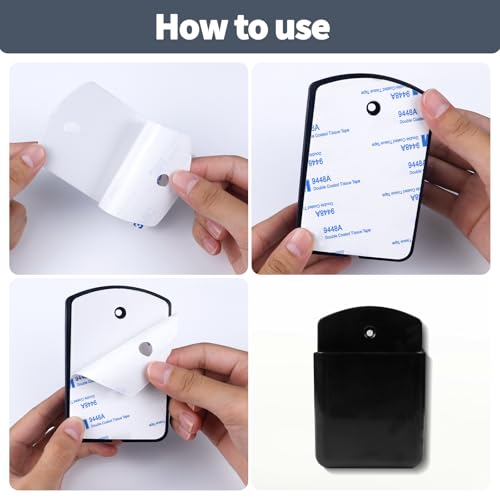 2 PCS Remote Control Holders Wall Mount, Self Adhesive TV Air - Product Imagery