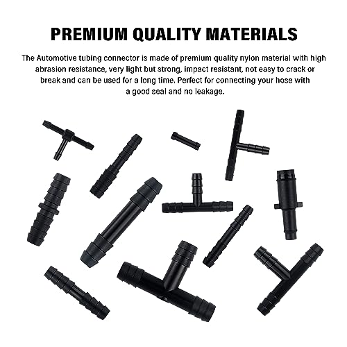 115PCS Car Vacuum Hose Connector Assortment,12 Sizes Vacuum Tube - Product Imagery