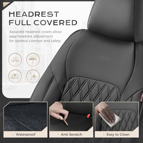 Coverado Automotive Seat Covers, Car Seat Covers Full Set, Car - Product Imagery