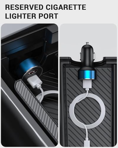 BASENOR 3PCS Center Console Organizer for Tesla Model Y Model 3 - Product Imagery