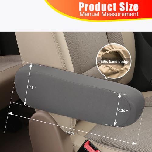 2PC Car Front Seat Armrest Covers,Universal Size Seat Arm Rest - Product Imagery