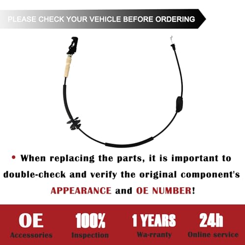 912-770 Car Inner Door Handle Latch Release Cable,Front Driver - Product Imagery