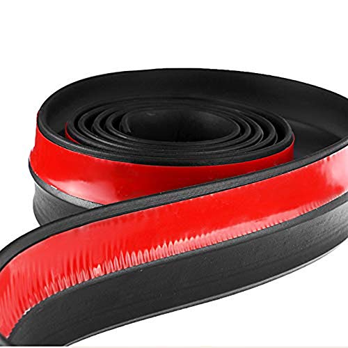 Universal 2.5M Car Front Bumper Lip Splitter Spoiler Rubber - Product Imagery