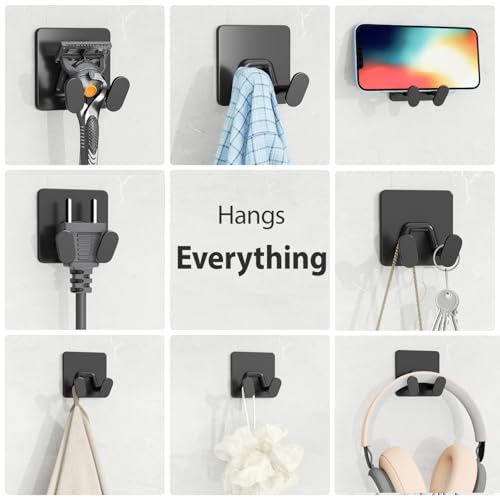 Adhesive Shower Hooks for Inside - Extra Sticky Stainless, Razor - Product Imagery