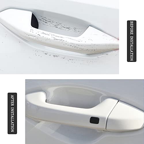 Blilo 4PCS Car Door Handle Scratch Potector Films, Clear - Product Imagery