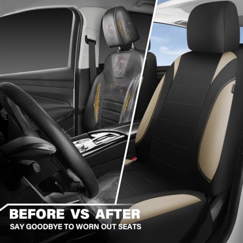 CAR PASS Neoprene EVA Waterproof car seat Covers Front Seats - Product Imagery