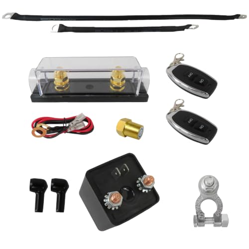 12V Remote Battery Cutoff Switch, 250A Rated 450A Surge Current - Product Imagery