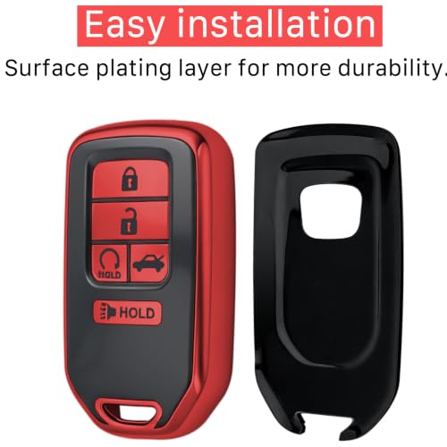 Kirsnda for honda Key Fob Cover with keychian,TPU Protection Key - Product Imagery