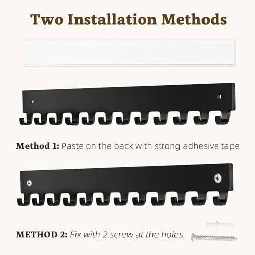 Acrylic Necklace Holder 2 Pack Wall Mounted Necklace Organizer - Product Imagery