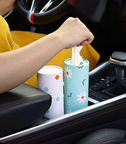 Car Tissue Holder with Facial Tissues Bulk - 4 PK Car Tissues - Product Imagery