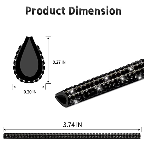 Rhinestone Car Vent Outlet Trim,10Pcs Bling Air Vent Decoration - Product Imagery