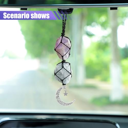 Hanging Car Charm, Crystal Car Hanging Ornament, Car Interior - Product Imagery
