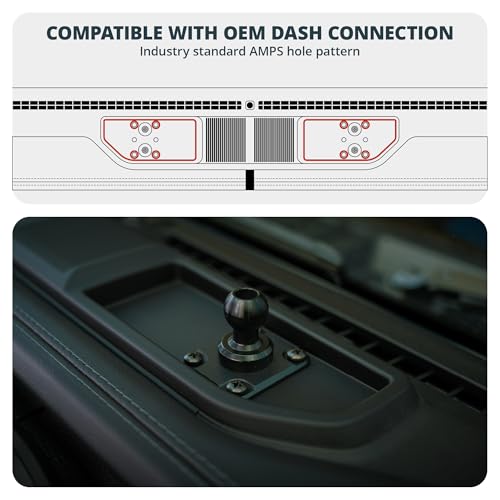 Tackform All Metal Dash Mount Magnetic Phone Holder - Compatible - Product Imagery