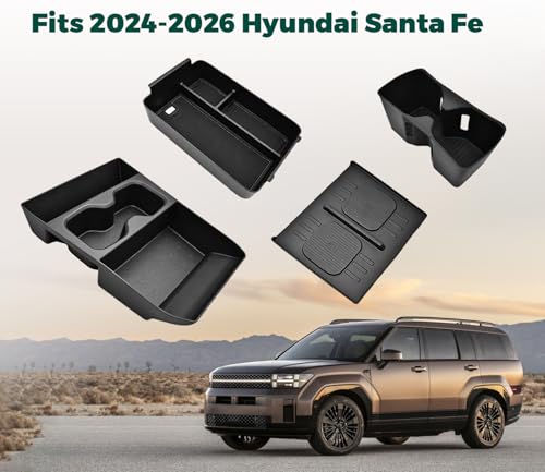 Center Console Organizer Set 2024-2026 Hyundai Santa Fe - Product Imagery