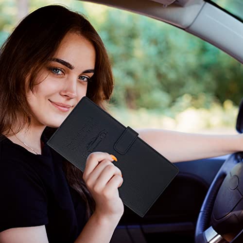 RSAquar Car Registration and Insurance Holder, Leather Car Glove - Product Imagery