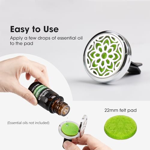 ttstar Car Diffuser Vent Clip - 30mm Aromatherapy Essential Oil - Product Imagery