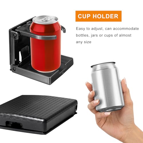 2PCS Boat Cup Holder, Car Folding Drink Holders Wall Mounted - Product Imagery