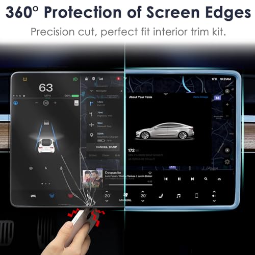 2PCS Protector Trim Frame Compatible with Tesla Model 3 Y - Product Imagery