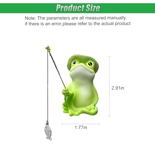 Frog Car Dashboard Decorations, Cute Resin Frog Car Dash Center - Product Imagery
