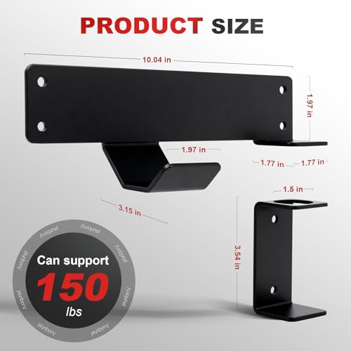 PIREKZUNT Jack Stand Wall Mount Heavy Duty Floor Jack Storage - Product Imagery