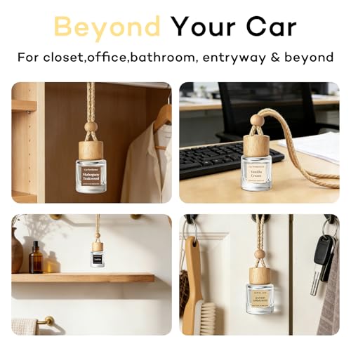 C Classy Car Air Freshener Hanging 2 Pack, Mahogany Teakwood - Product Imagery