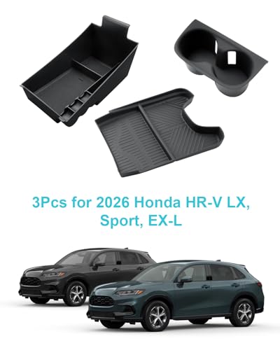 CDEFG 3Pcs for 2023 2024 2025 2026 Honda HR-V Center Console - Product Imagery