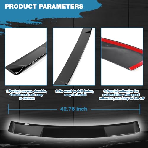 Roof Spoiler fit for Lexus IS300 Sedan Base 2021 2022 2023 2024 - Product Imagery
