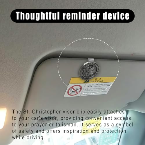 St Christopher Medal for Car, Saint Christopher Medal for Car - Product Imagery