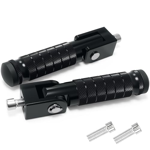 M8 Universal CNC Motorcycle Foot Pegs Degree Foldable Bike Pegs - Product Imagery
