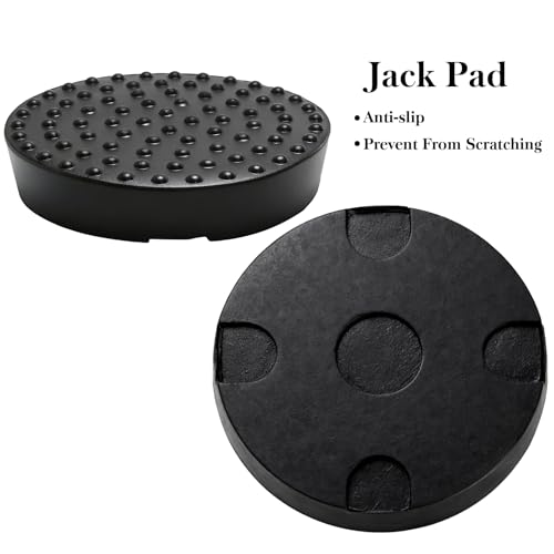 Yesland 2 Pack Floor Jack Saddle with Rubber Pad, 4.8 Inch in - Product Imagery