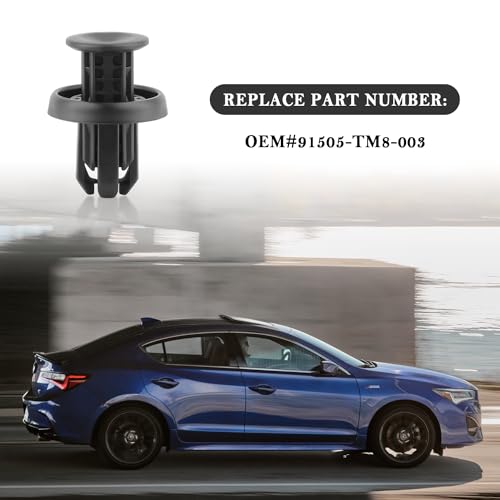 20PCS Car Front Bumper Clips Compatible with Honda & Acura,Push - Product Imagery