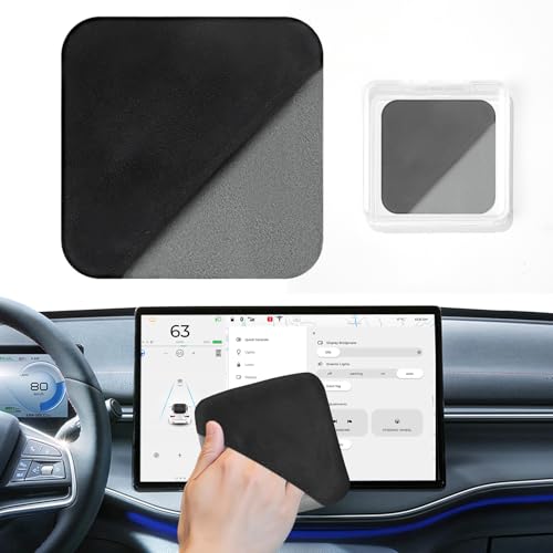 Car Screen Cleaner Pad with Acrylic Storage Box - Microfiber - Product Imagery
